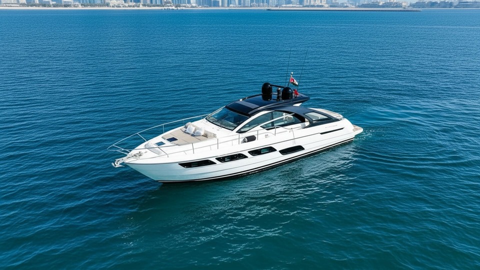 Vista aerea del Dream Treasure 52 ft a Dubai Marina
