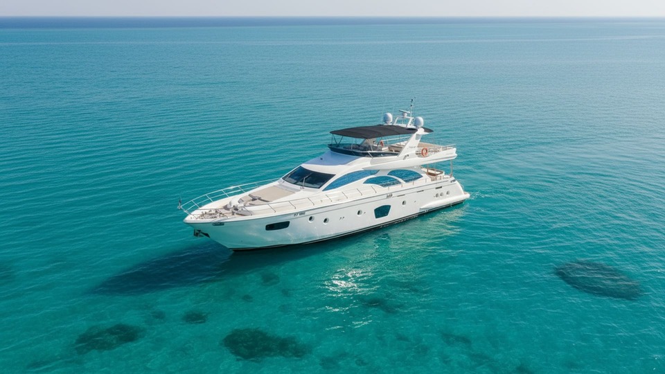 Vue aérienne du Spirit Ocean 75 ft à Dubai Marina