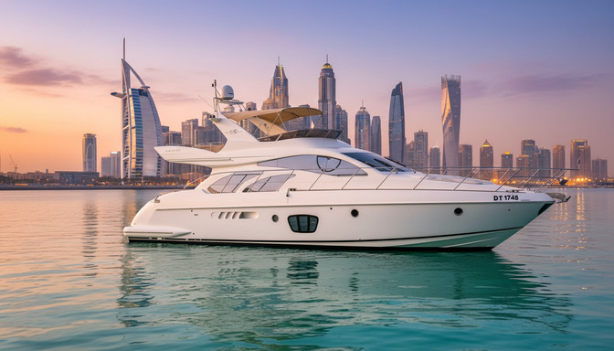 Vista exterior del yate de lujo Silver Storm 55 pies