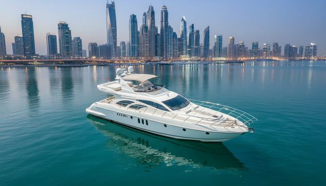 Silver Breeze 62 ft Luftaufnahme in Dubai Marina