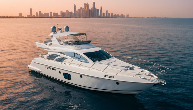 Vista aérea del Wave Crown 55 ft en Dubai Marina