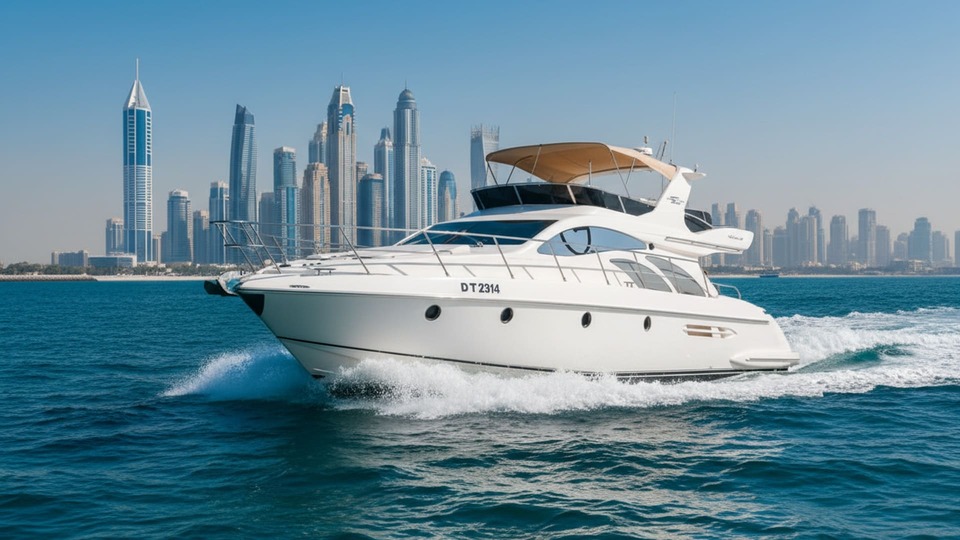 Luxusní jachta Diamond Breeze 50 ft v Dubai Marina
