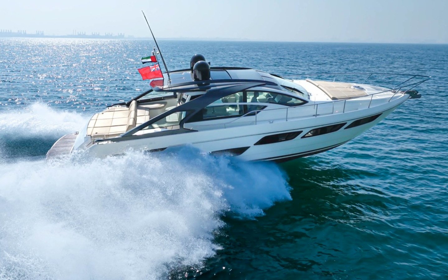 Pershing 5X Pearl White for charter